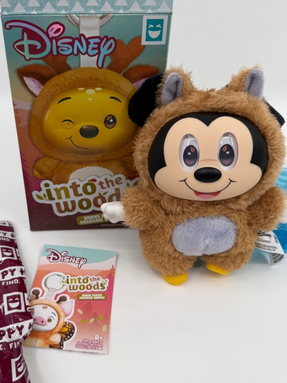 Disney Mickey Mouse Squirel Into the Woods Vinyl Plush Keychain NEW w/Box & List
